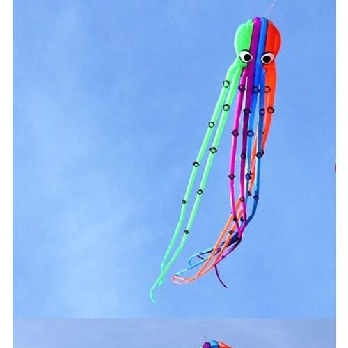 Inflatable windsock octopus soft kite outdoor game child Single line kite rainbow kite adult outdoor toys kites for adults