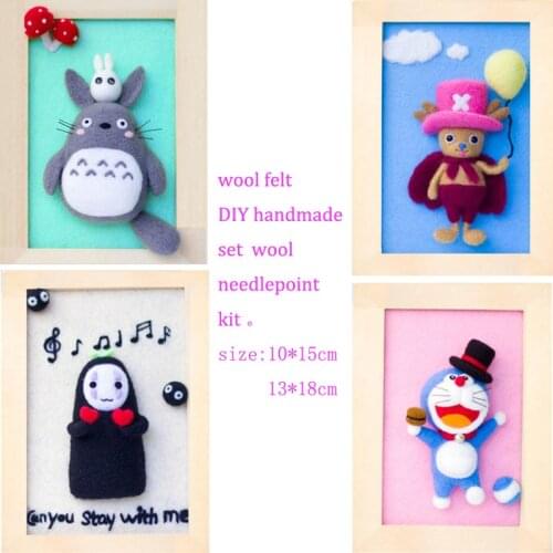 WFPFBEC wool for felting roving wool needlepoint kit wool felt needle felting Decoration craft needlecraft DIY handmade set