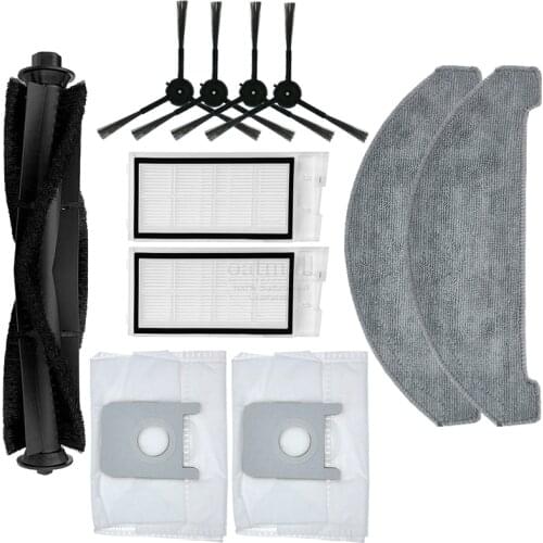 Accessories For Roidmi EVE Plus Robot Vacuum Cleaner Dust Bag Repetitive Wipes Mop Cloth Side Brush Spare Parts