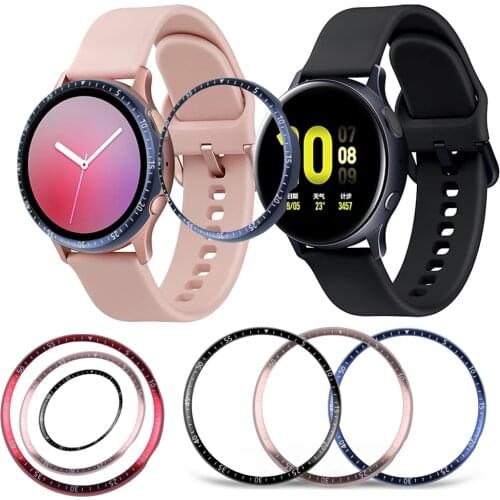 The New Ring Case Protection Cover Bezel For Samsung Galaxy Watch active 2 40 44mm Bezel Anti Scratch Metal Cases Accessories