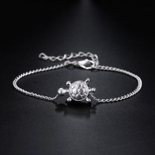 FNIO Bohemian turtle anklets for women Vintage silver Color ankle bracelet on the leg summer beach BOHO foot jewelry 2018 new