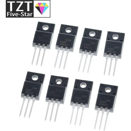10pcs Fqpf2n60c Fqpf4n60c Fqpf5n60c 2n60c Fqpf6n60c Fqpf8n60c Fqpf10n60c Fqpf12n60c Fqpf20n60c Transistor To-220f To220f