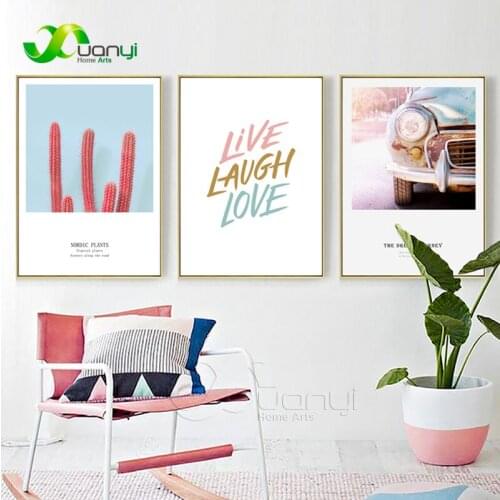 Abstract Landscap Painting Canvas Nordic Quote Poster Canvas Painting Modular Wall Pictures For Living Room Home Decor Unframed