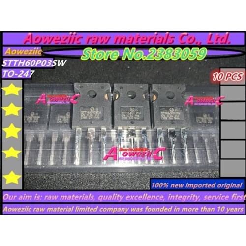 Aoweziic 100% new imported original STTH60P03SW STTH60P03 TO-247 fast recovery rectifier 60A 300V