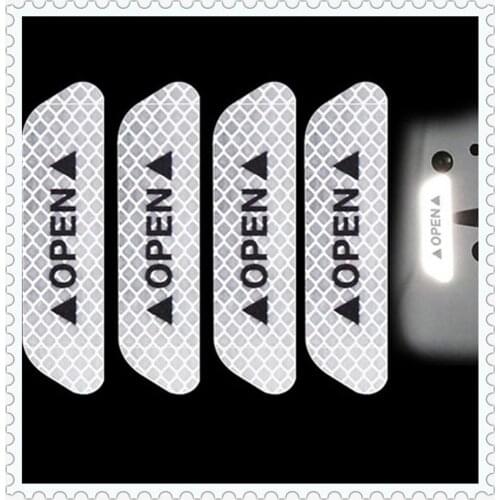 Car Accessories Exterior Reflective Door Stickers DIY for Renault EZ-GO Captur Arkana Zoe Egeus DeZir Safrane ZE