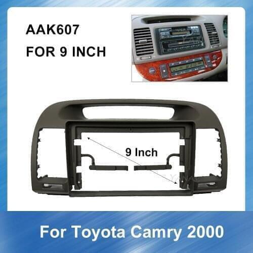 Car Radio Audio stereo receiver Dash Panel For-Toyota Camry 2000 GPS Navigation Panel Mounting Dash Installation Frame Trim Kit