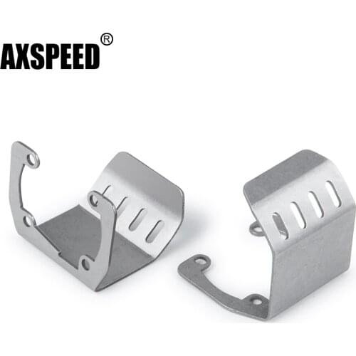 AXSPEED 1/10 RC Crawler Car Bumper Chassis Armor Protection Skid Plate for Axial SCX10 II 90046 Defender Option Upgrade Parts