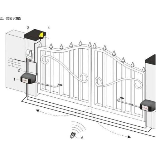 Freeshipping F - 700 crank arm to open the door machine Open the door machine Eight open machine Electric door opener