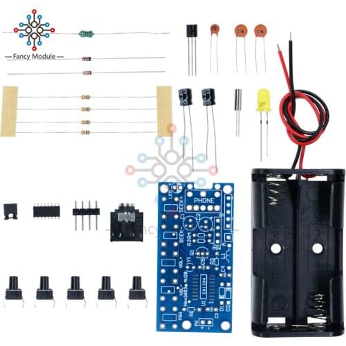 Wireless Stereo FM Radio Receiver Module PCB DIY Electronic Kits 76MHz-108MHz