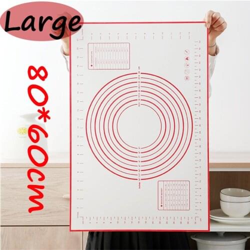 Large Kitchen Gadgets Silicone Baking Mats Sheet Pizza Dough Non-Stick Pastry Cooking Tools Kitchen Accessories Utensil Supplies