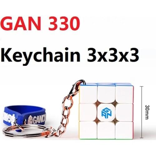 Newest GAN 330 Keychain 3x3 Cubing Speed gan33 cubo magico key chain puzzle gan330 3x3x3 stickerless magic cube educational toys