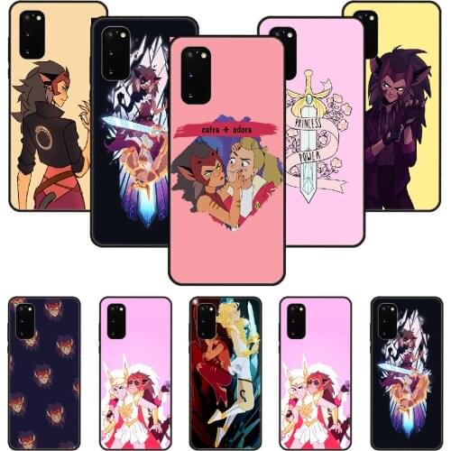 Phone Case For SamSung Galaxy S Note 10 20 7 6 9 8 Plus Edge E Ultra Lite Black Cover Bumper Cartoon She-Ra the Princess