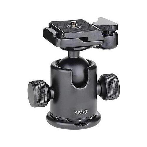 GloryStar KM-0 Professional Tripod Head Aluminum Alloy Camera Ball Head Panoramic Head Sliding Rail Head Max Load Capacity 15kg