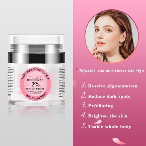 50g 2% Hydroquinone Face Whiting Cream For Skin Bleaching Skin Lightening Whitening Skin Melasma blemish Blackhead Remover