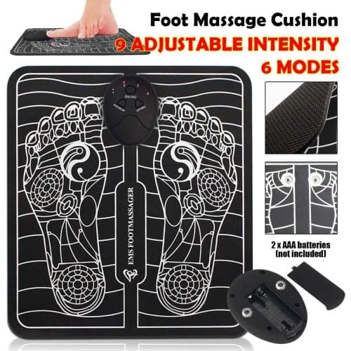 Electric EMS Foot Massager Pad Feet Muscle Stimulator Foot Massage Mat Improve Blood Circulation Relieve Ache Pain Health Care