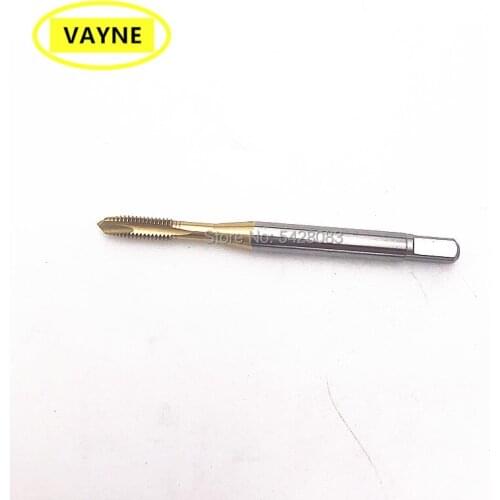 VAYNE HSSE Metric Spiral Pointed Taps with Tin Coated M3.5*0.6 M3*0.5 and machine Fine Thread screw taps M3.5/M3*0.35 M3*0.6