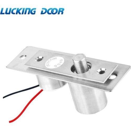 DC 12V Mini Electric Bolt Lock Fail Safe Stainless Steel Solenoid Electric Door Lock 5 wires feedback lock Easy to Install