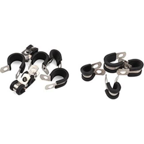 Cable Clamp Assortment Kit 44 Pieces 304 Stainless Steel Rubber Cushion Insulate 1XCF