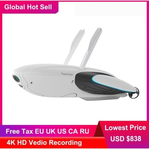 Newest PowerVision PowerDolphin ROV Underwater Fishing Boat with 4K UHD Camera Marine Remotely Operated Underwater Vehicle