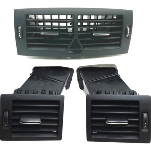 Front Console Full Chrome Central Air Conditioner AC Vent Grille For Mercedes-Benz W166 W164 W211 W245 W251 R280 B180 B200 B300