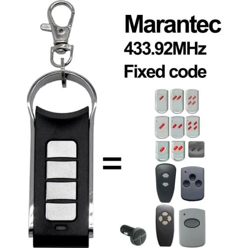 Marantec Digital 382 384 D302 433 Replacement Remote Control 433 MHz Cloning Keychain