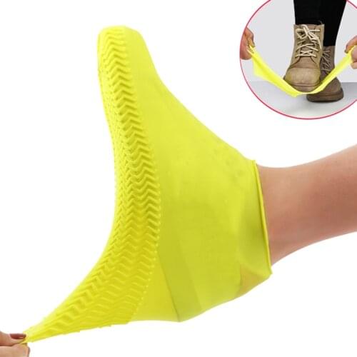 Boots Waterproof Shoe Cover Silicone Material Unisex Shoes Protectors Rain Boots for Indoor Outdoor Rainy Days Reusable