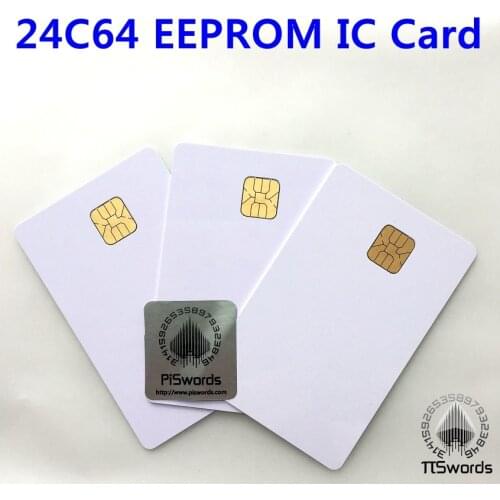 AT24C64 ISO7816 smartcard secure Memory 24C64 EEPROM blank connect smart IC card