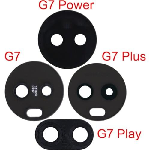 1pcs Back Rear Camera Glass Lens With Tape Replacement Parts For Motorola G7 Plus G7Play Power