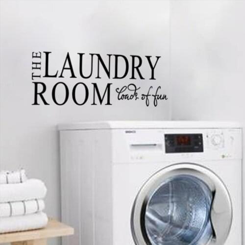 Environmental protection sticker home decor laundry room washing machine decorative alphabet wall stickers PVC decoration
