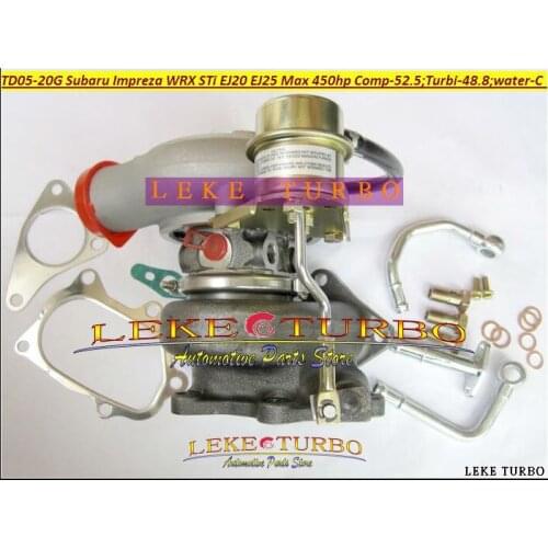 Free Ship Turbo TD05 20G 8 TD05-20G TD05-20G-8 Turbocharger For SUBARU Impreza WRX STI EJ20 EJ25 MAX 450HP Pipe fitting Bolts