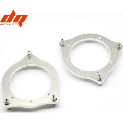 High Quality 2pcs Aluminum Car Door 3.5 Inch Midrange Speaker Mounts 3.5" Metal Spacer Bracket Adapter Holder for Mercedes Benz