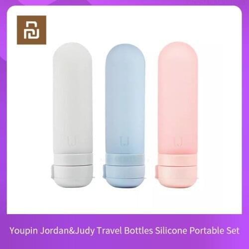 Youpin Jordan&Judy Travel Bottles Silicone Portable Set 50ml Shampoo Travel Lotion Gel Bottling Squeeze Makeup Refillable Bottle