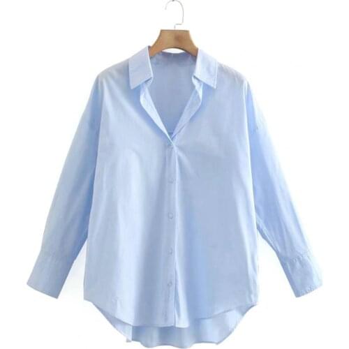 New Women Shirt Simply Candy Color Single Breasted Turn-down Collar Lady Long Sleeve Chic Chemise Autumn Tops for Daily Life
