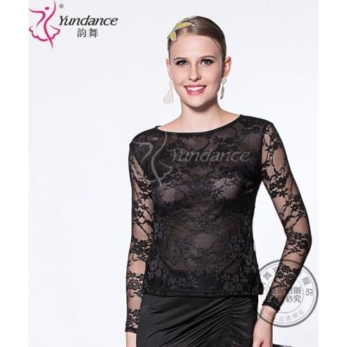 Customized Lady Latin Dancing Shirt Modern Dance Costume Waltz Valse Tango Galop Fox Trot Social Dance Suit B-2690