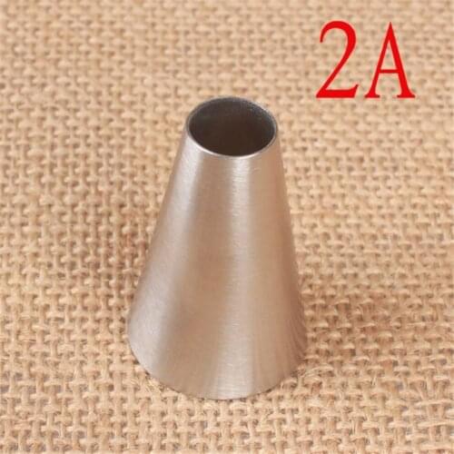 1PC Large Size Round Metal Cake Cream Decoration Tip Stainless Steel Piping Icing Nozzle Pastry Tool Baking Tools #2A