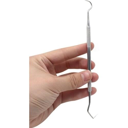 1pc Double Heads Dentist Teeth Clean Hygiene Explorer Probe Hook Pick Stainless Steel Dental Tool Product for Dental Clinic