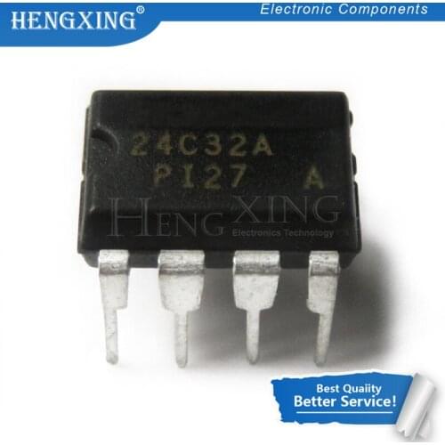 10pcs/ 24C32 AT24C32 DIP 24C32AN DIP8 24C32N DIP-8 In Stock
