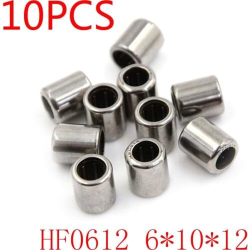 10PCS HF0612 Single Way Needle Bearing One Way Roller Bearing 6mm x 10mm x 12mm