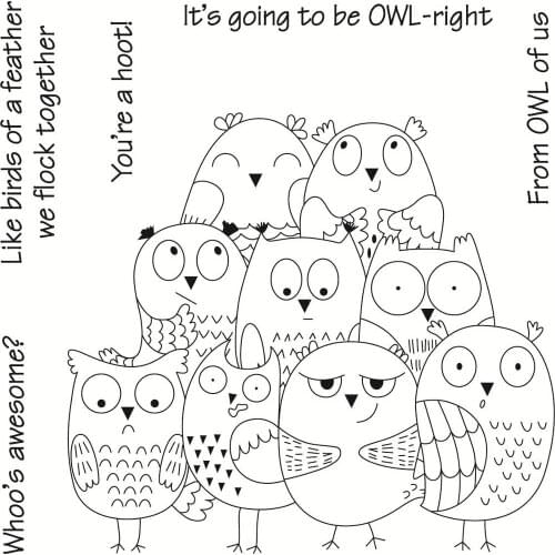 10x10 A group of cute little birds New Transparent Clear Rubber Stamp Sheet Cling Scrapbooking Photo Album PaperCard DIY Craft