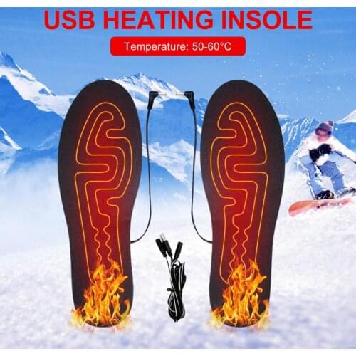 5V Rechargeable Heated Insole Remote Control Safe Wireless Foot Warmer Can Be Washable Winter Heated Pad For Camping And Hiking