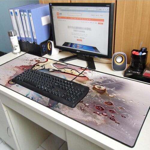 Colorful Water Drop Art Big Mouse Pad PC Game Console Mouse Pad Suitable for Keyboard Carpet XxL Mouse Pad Keyboard Desktop Pad
