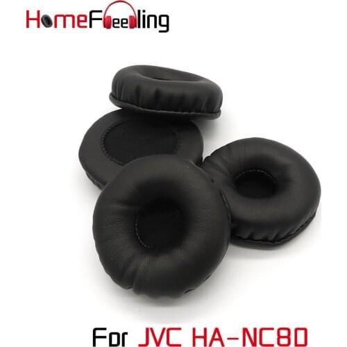 Homefeeling Ear Pads for JVC HA-NC80 Headphones Super Soft Velour Sheepskin Leather Ear Cushions Replacement Accessories