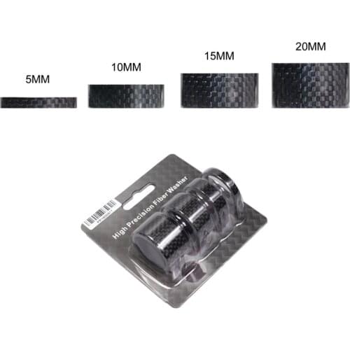 EC90 Full carbon fiber washer fork washer jackknifed set washer 3k carbon fiber linen 5/10/15/20MM