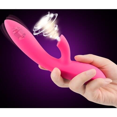 Erotic Silicone Clit Sucker Dildo Rabbit Vibrators for Women Oral Blowjob Clitoris Stimulator G Spot Adults Sex Toys for Woman