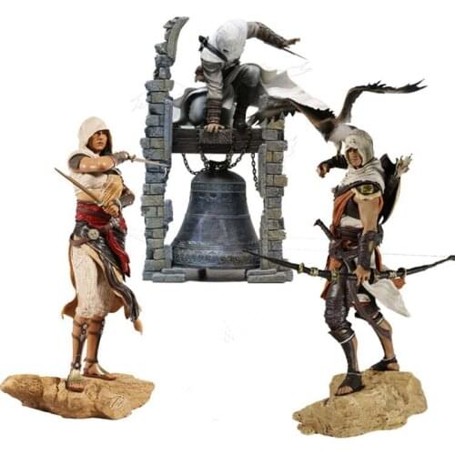 Creed Origini Bayek Aya Altair The Legendary Assassin Figure PVC Brinquedos Action Figure Collectible Model Toys Gifts 28cm