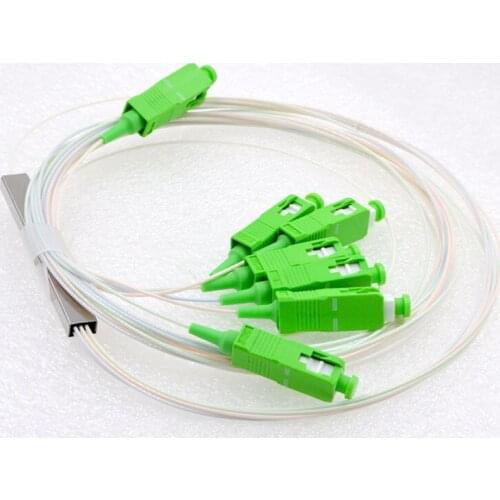 GONGFENG 10PCS New Connector 0.9mm Single Mode 1:6 Optic Fiber Splitter PLC Differential Splitter Special Whoesale