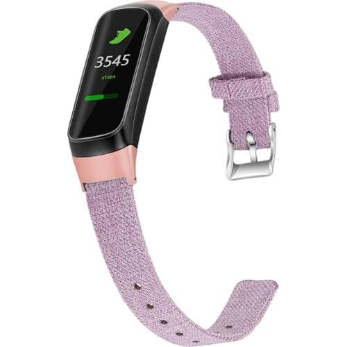 Canvas Nylon Watch Strap Bracelet for Samsung Galaxy Fit SM-R370 Watch Replacement Wristband Strap