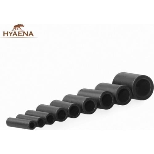 Hyaena 50pcs/lot Single Barrel Crimp Sleeves Copper Tube For Fishing Wire Tube Connector