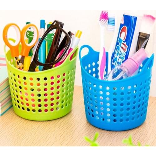 Hot Selling Plastic Office Desktop Stage Baskets Makeup ganizer Trash Bin Garbage Can