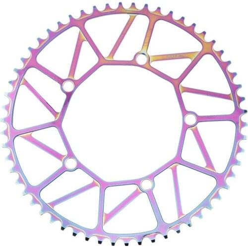 Litepro Ultra-light Color Positive And Negative Tooth Chain Wheel 46/48/50/52/54/56/58T Single Disc 130BCD Chainwheel